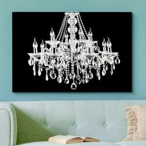 “Swing from the chandelier” fashion glam picture modern girl home decor